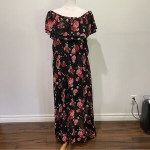 Off shoulder maxi dress